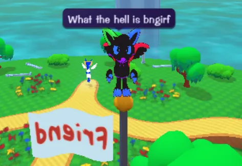 Stupid damn dog standing on a flagpole