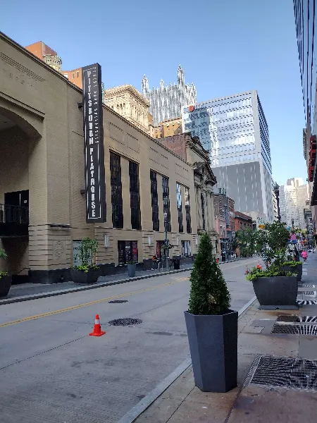 A street of downtown Pittsburgh.